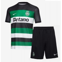 Camisa de time de futebol Sporting CP Replicas 1º Equipamento Infantil 2024-25 Manga Curta (+ Calças curtas)